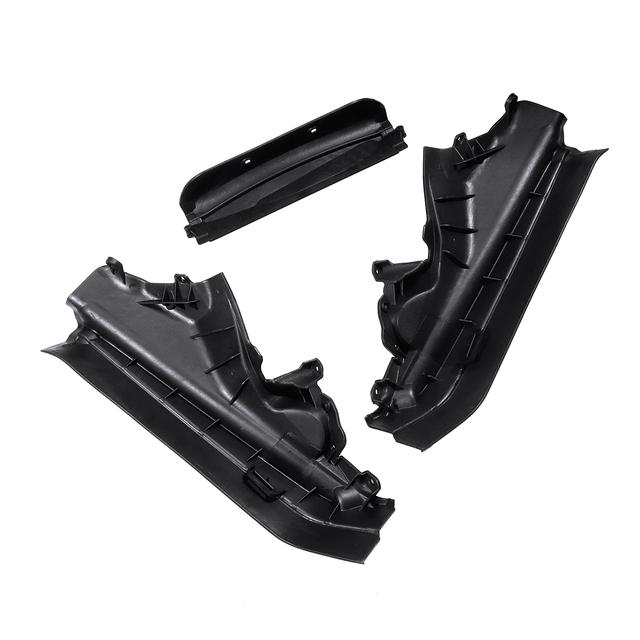 3pcs Black Car Engine Upper Compartment Partition Panel Set For BMW X5 X6 E70 E71 E72 51717169420 51717169421 51717169419