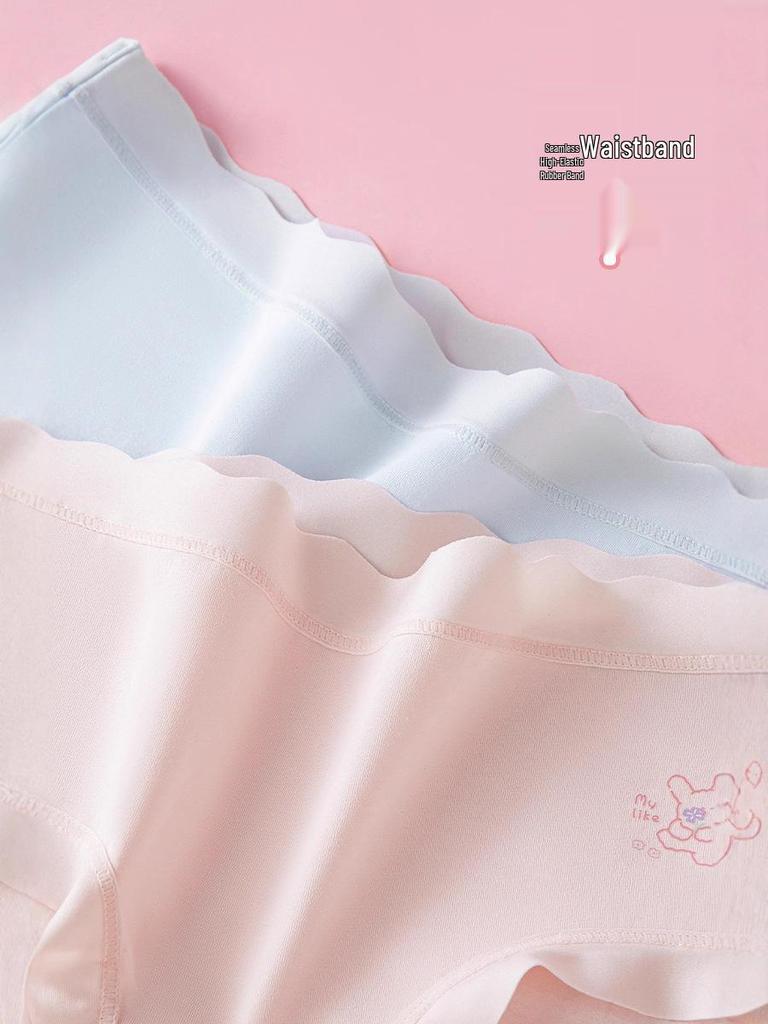 Class A Girls' 60s Combed Cotton Antibacterial Briefs with Pure Cotton Crotch