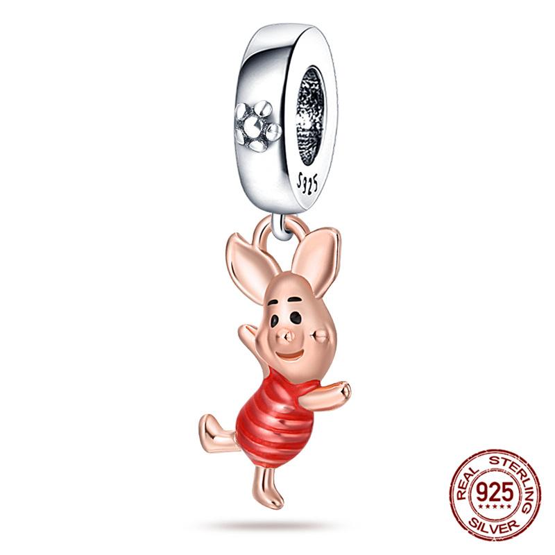 Marvel Disney Snow White Tree Elf Mickey 925 Silver Charms for DIY Jewelry Making Women Gift Bracelet