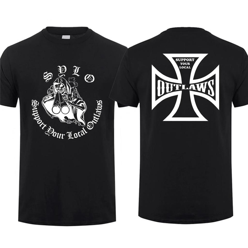Erstaunliche T-Shirts Herren T-Shirt Lässig Übergroß Essential Mongols Logo Motorrad Union T-Shirt Herren T-Shirts Grafik Streetwear S-3XL