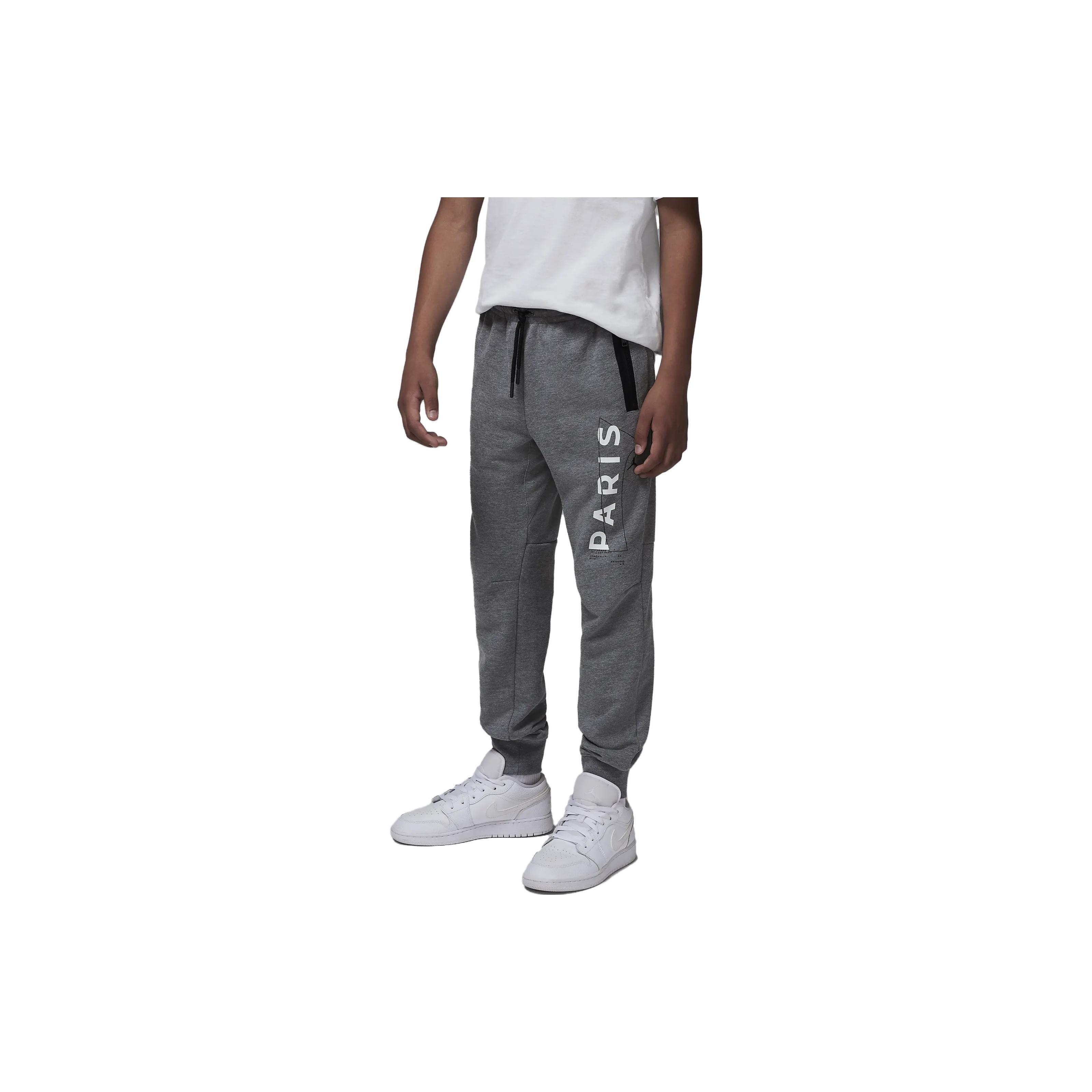 (GS) Air Jordan x Paris Saint-Germain French Terry Pants Dark Grey Kids FB1662-091 M