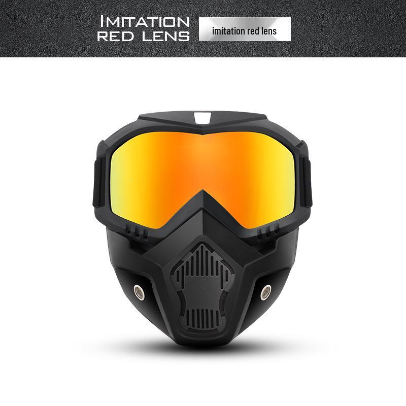 Full Face Motorcycle Helmet Goggles: Windproof, Sandproof, UV Protection