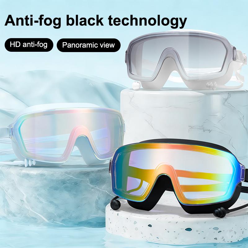 Adult Swimming Glasses, Gradient Color Lenses, Anti-Fog, Large Frame Design, Swimming Glasses For Adults, Teens, Men And Women