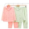 Dingdang Guifei Women's Turn-Down Collar Long Sleeve Pajama Set - Autumn/Winter Fashionable Homewear