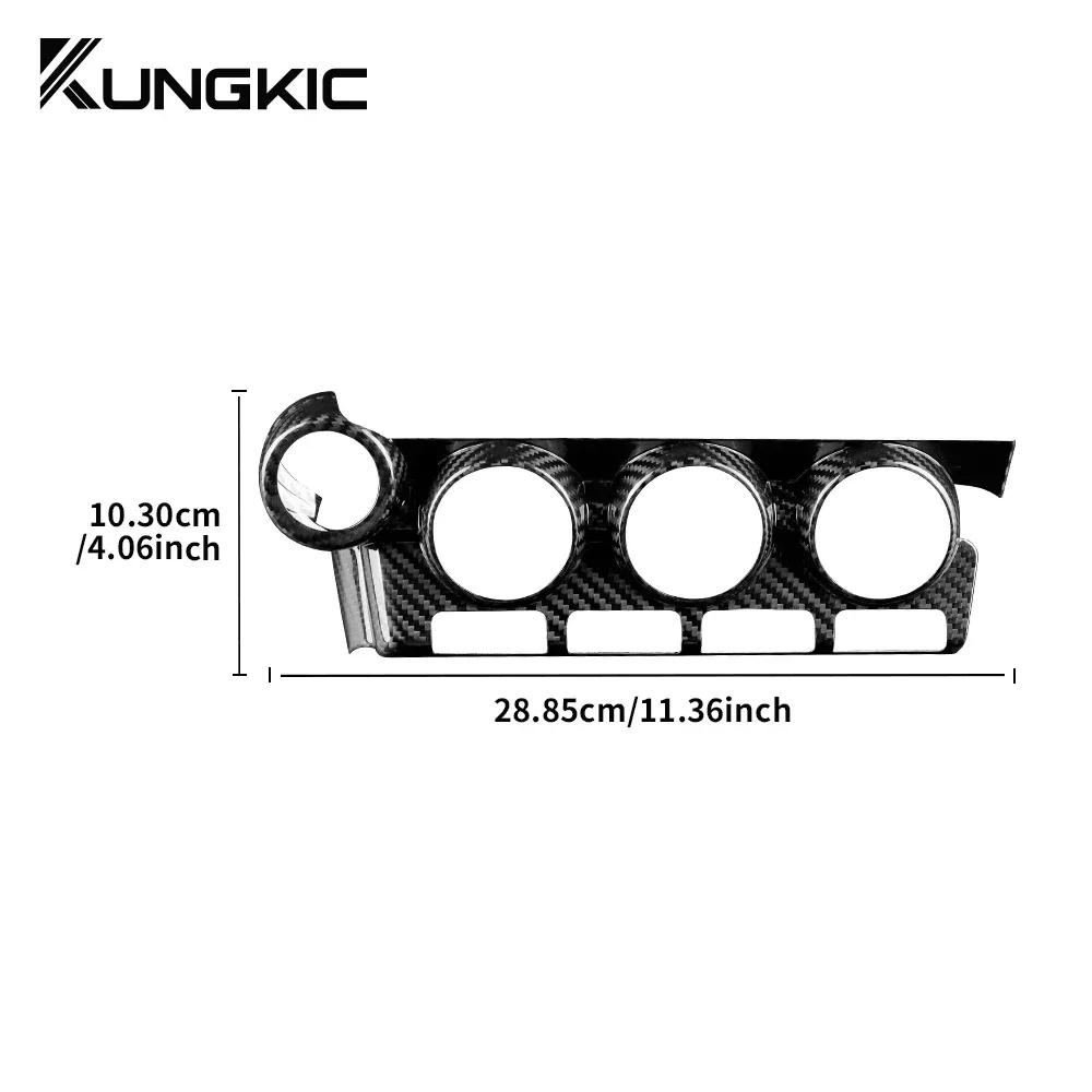 LHD For Subaru BRZ Toyota GR86 2021 2022 2023 2024 2025 Real Hard Carbon Fiber Cover Car Air Conditioning Control Panel Sticker