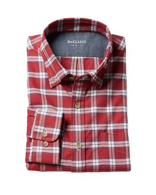 Doclasse Dressnel Check Shirt Small Red Pattern (54901)