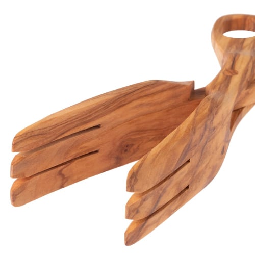 Arteinolivo Olive Wood Scissor Server (Scissor-Shaped Tongs)