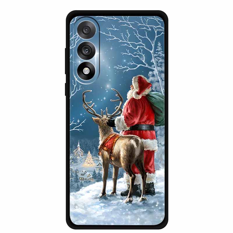Christmas Phone Cases For OnePlus Nord 5 5G Case Shockproof Silicone Soft Black Cover Christmas Tree for 1+ Nord 5 5G Back Cover