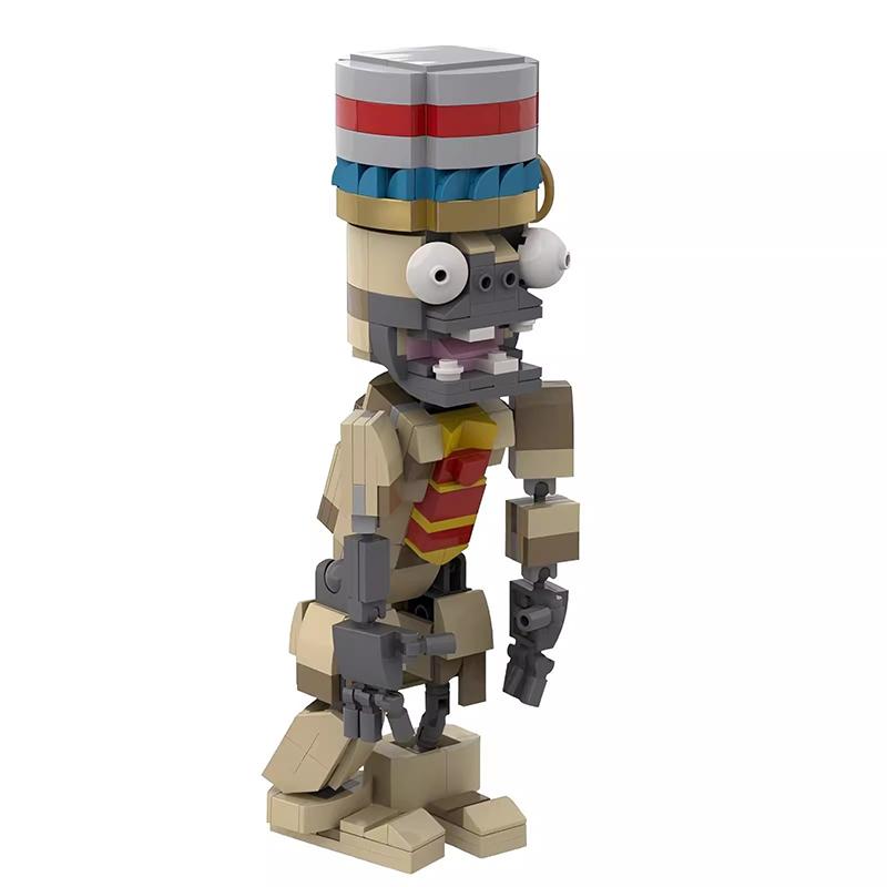 Bricklink MOC Ideen PVZ Spiel Pflanzen und Zombies Kampf Actionfiguren Sets Erbsenschützen Bausteine Kinderspielzeug Halloween Geschenk