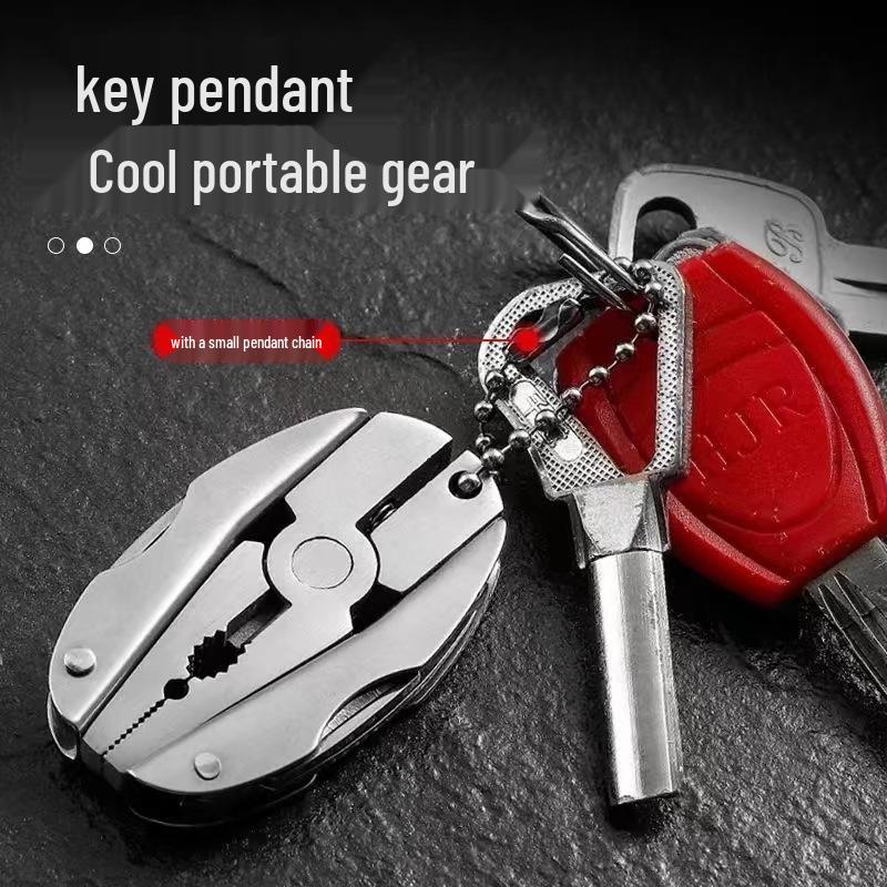 Multifunctional Folding Camping Tool: Mini Scissors & Tactical Pliers