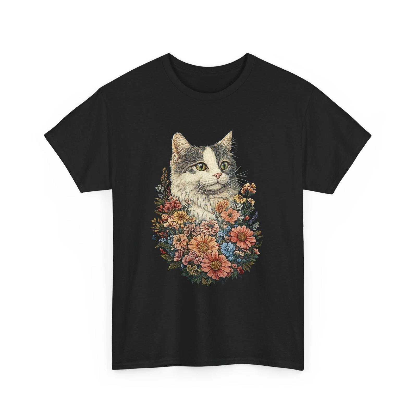 

Cool Cat Print T-Shirt for Men & Women – Funny Cute Cat Graphic Tee S