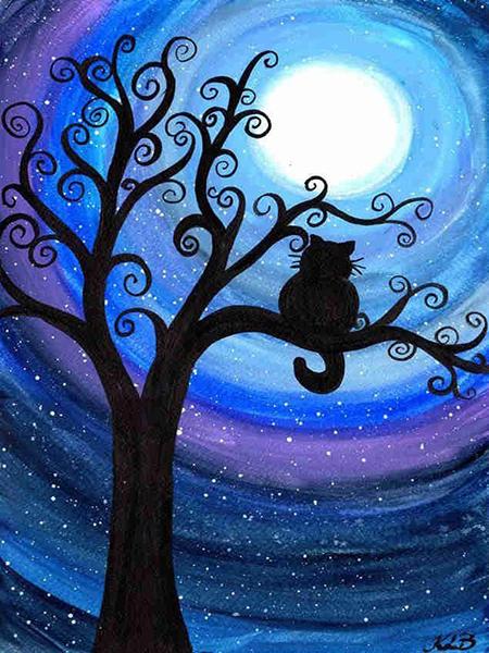 Diamond Embroidery Scenery Tree Diamond Painting Full Round Landscape Picture Of Rhinestone Mosaic Flowers Decor Home