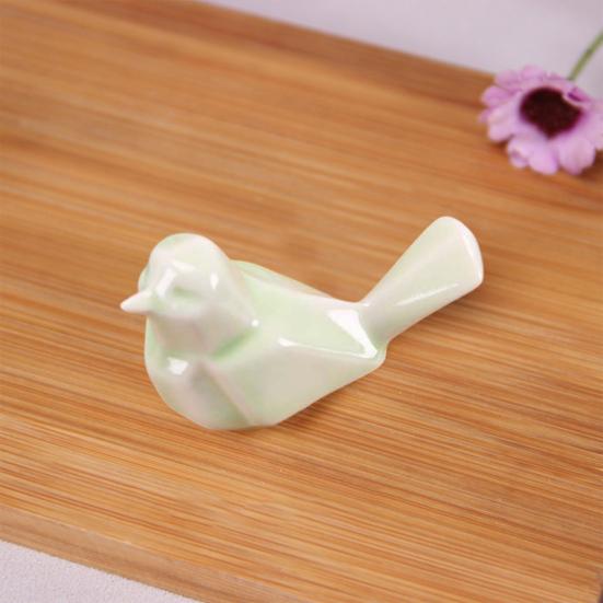 Ceramic Bird Chopstick Rest Holder High Temperature Resistance Handcrafted Pen Holder Small Ornament Bonsai Pot Plants Kitchen Decor