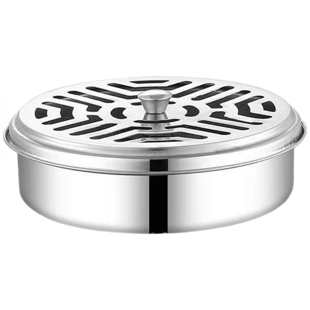 Stainless Coil Holder with Lid for Indoor Outdoor Use