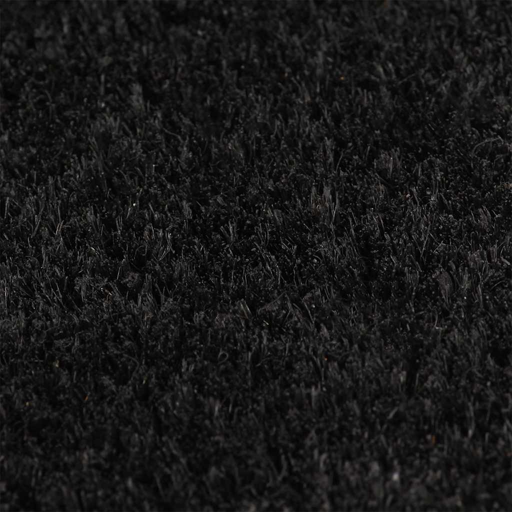 Doormat Black 40x60 Cm Coir Fiber Tufted