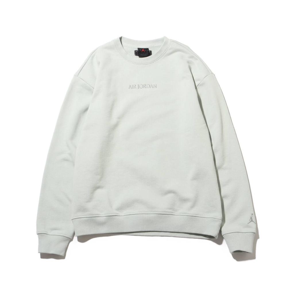 Jordan Solid Color Crew Neck Casual Long Sleeve Sweatshirt Men sweatshirt Light-Silver FJ7789-034