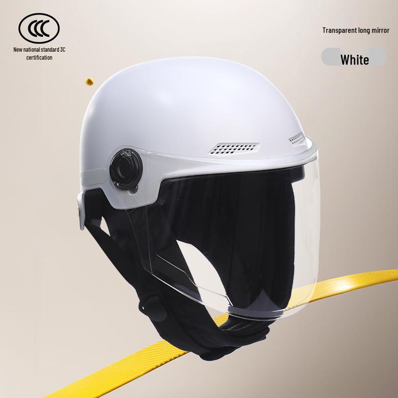 

3C Certified Lightweight Electric Vehicle Helmet for Men & Women - Winter Warm, Sun Protection, Half Helmet for Electric Scooters.