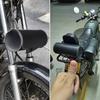 PU Leather Handlebar  Hanging Bag Waterproof Front Fork Barrel Bag Motorcycle Tool Bag  Storage