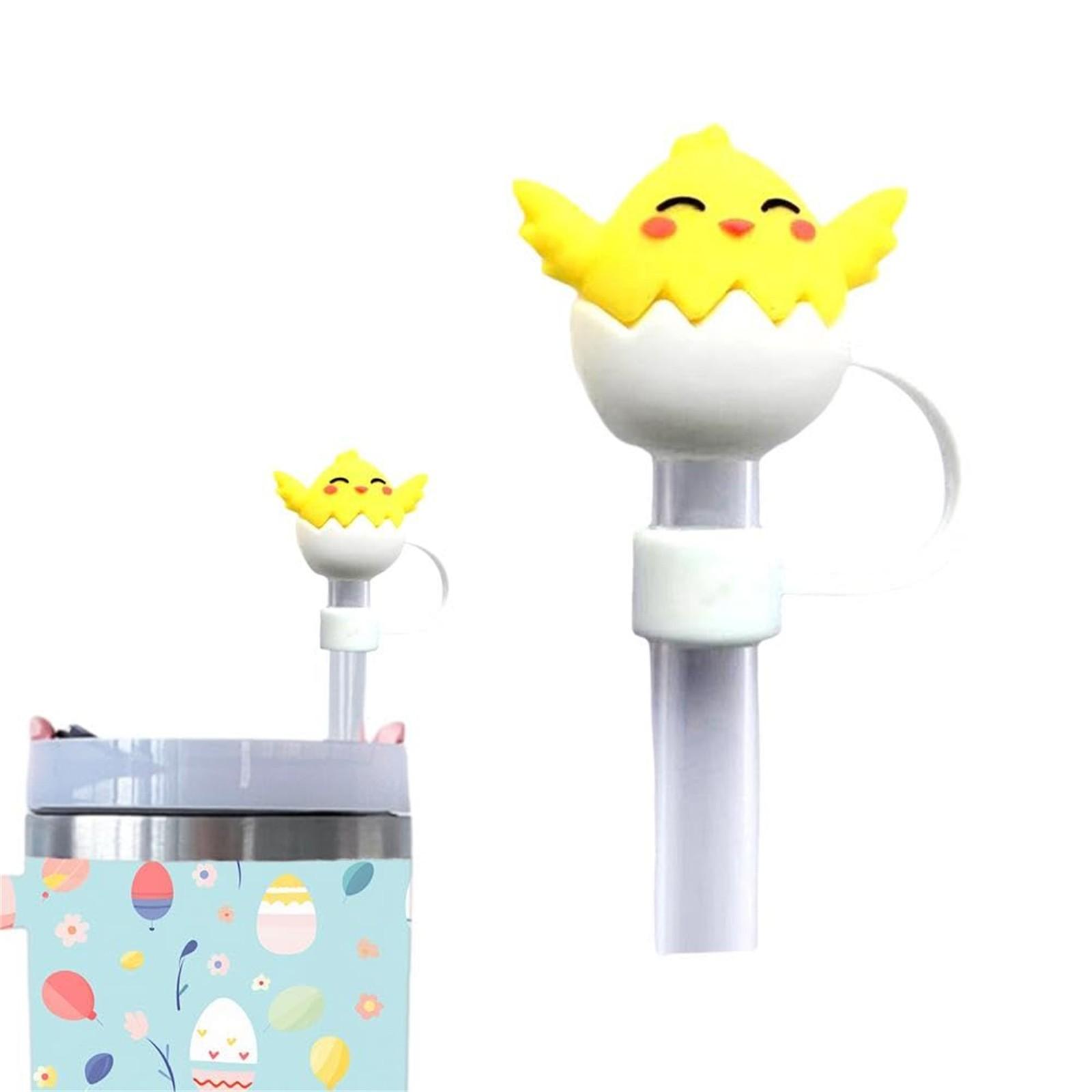 

Крышка для, зеленая портативная крышка для соломинки для питья, 10 мм многоразовая симпатичная насадка для соломинки для питья, подарки для детей, сувениры на вечеринку One Size жёлтый