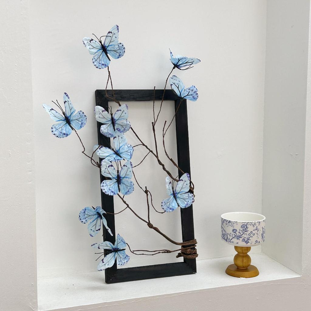 Chinese Style Butterfly Simulated Flower Ornament for Living Room, Table, or Cafe Décor