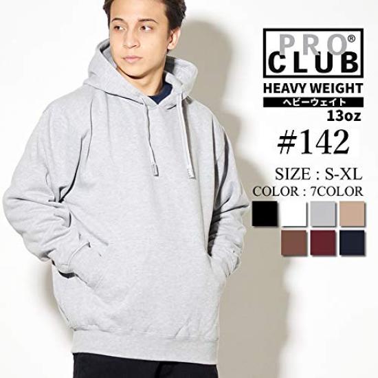 PRO CLUB Heavyweight Solid 142 Size M Hoodie/Sweatshirt, Pullover, Color, Oz, Gray, [Used]