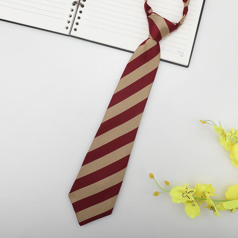 Jk Small Tie Female College Style Lazy Japanese Plaid Uniform Shirt Tie Student Ins Men'S And Women'S Short Styles Free Of Charge