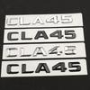 For CLA45 AMG W117 C117 Emblem Logo 3D ABS Black Chrome Car Rear Trunk Letters Badge Stickers Auto Accessories