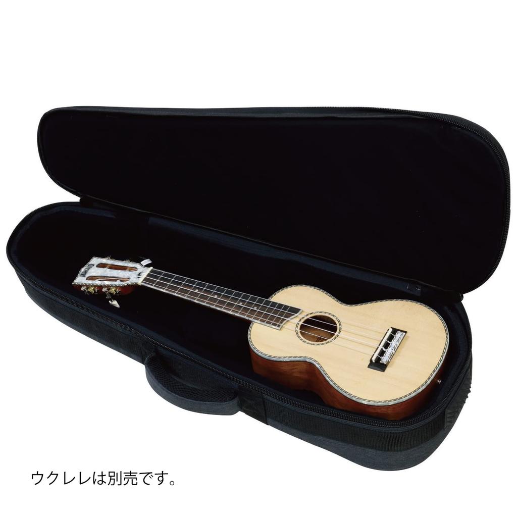 Kikutani Ukulele Gig Bag Concert Size Lightweight Beige BEI UKB-60C