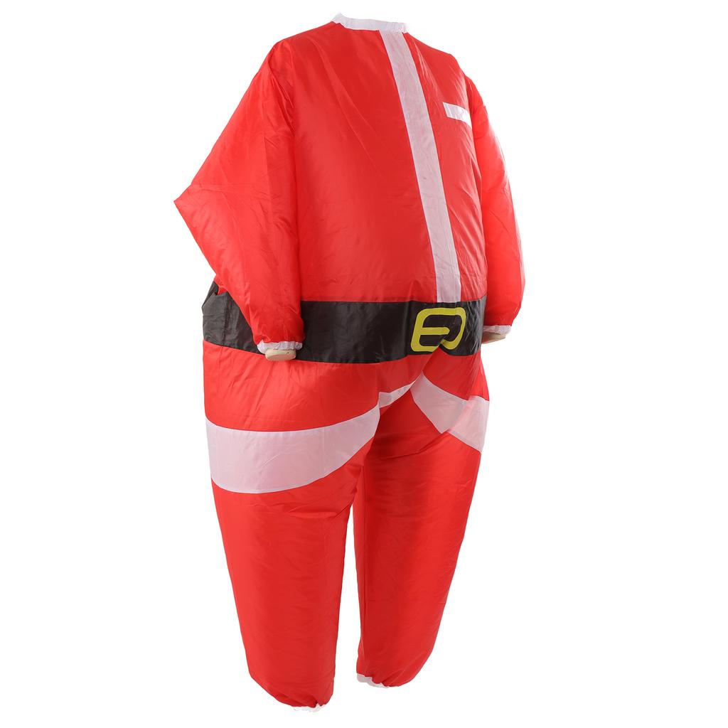 Inflatable Santa Suit Vivid Colors Battery Powered Inflator Polyester Inflatable Christmas Suit for