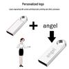 Metal USB Flash Drive with Laser Engraved Logo - 32GB/64GB/128GB, Creative Gift Edition