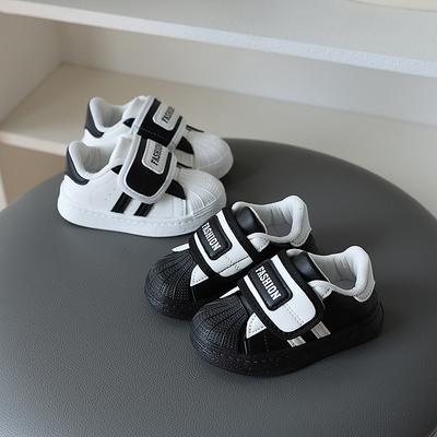 Girls' Shoes, New Autumn Model, Children's Shell-toe Sneakers, Leather White Shoes, Boys' Casual Sports Shoes