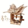 3D Wooden Puzzle Butterfly Music Box Model Toy