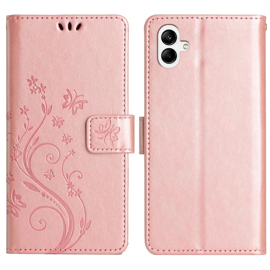 For Samsung Galaxy A06 4G Case PU Leather Phone Wallet Cover with Strap