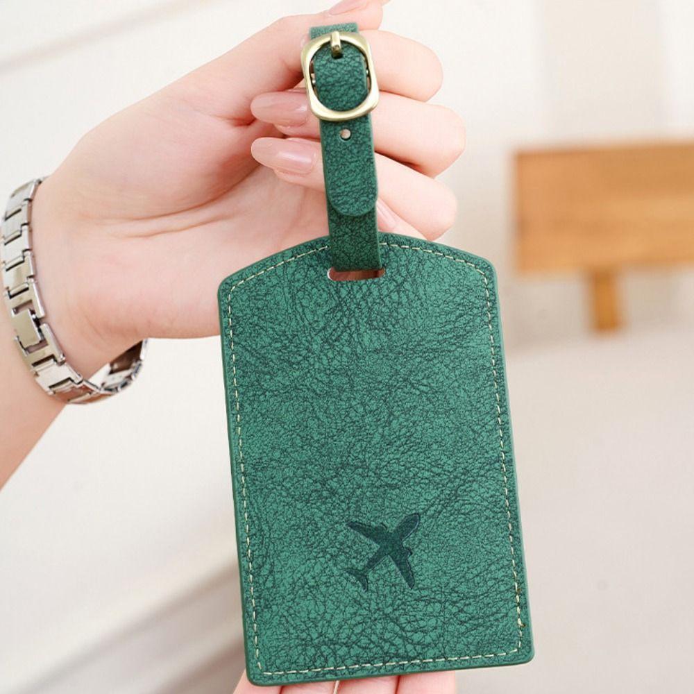 Name Luggage Tags Airplane Suitcase Tag Address Label Boarding Pass Tag Pu Luggage Tag Male