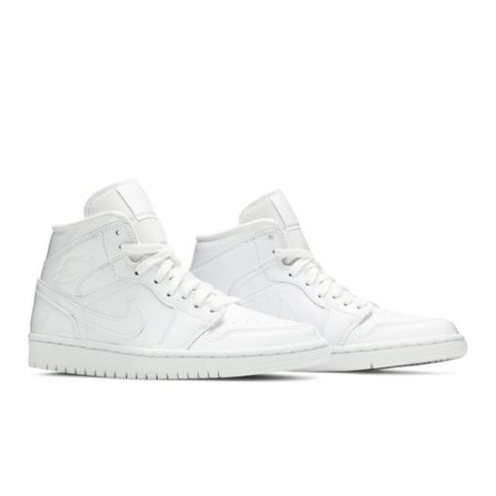 

Air Jordan Wmns Air Jordan 1 Mid Patent Triple White BQ6472-111 EU 36