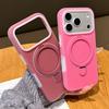 Stand Holder For Magsafe Wireless Charge Kickstand Case For iPhone Air 17 16 15 Pro Max Jelly Neon Silicone Shockproof Cover