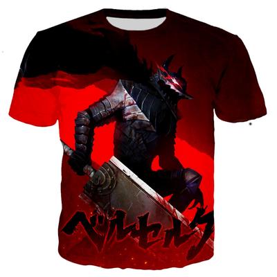 Tričko Berserk Muži Trička s 3D potiskem Móda Ležérní Tričko ve stylu Harajuku Streetwear Oversized Tops