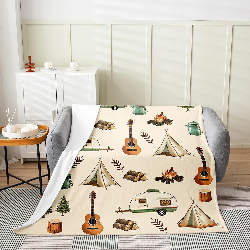 GUOYU Blanket Fall Pumpkin Harvest Fleece Flannel BlanketRustic Maple Autumn Leaves Bed Plush Blanket for Rustic Home DecorHarvest Patchwork