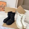 Inuikii Women's Waterproof Down Snow Boots: Warm, Height-Enhancing Mid-Calf Boots with Thick Sole for Autumn/Winter