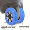 8 Pcs Upgraded and Thickened Luggage Wheel Protection Set, Wheel Repair Set, Trailer Luggage Wheel Mute Set