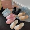 2025 New MULE Platform Hole Shoes Cool Slippers Chef Muller Shoes Women Heighten Bag Head Stepping On Shit Feeling