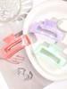 2 Pcs Marble Hair Claw Clips for Thick Hair,White Banana Hair Clips, Ripple Jaw Clips Strong Hold for Women