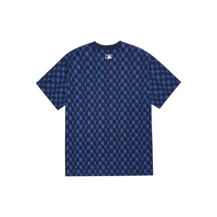 MLB T Shirts Unisex Dark Blue Crew Neck Moderate Straight Fit 3ATSM1023-50NYS