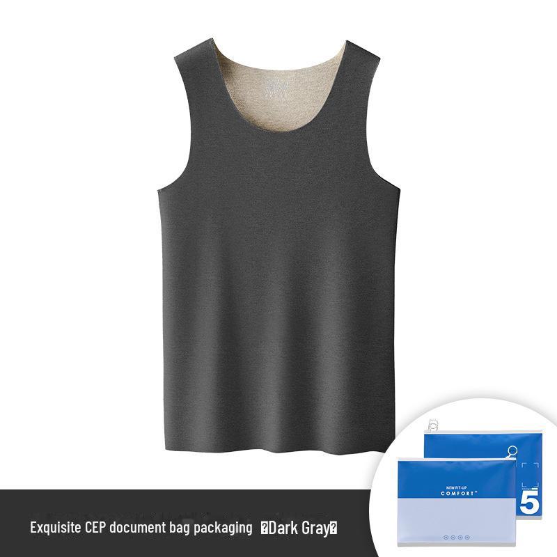 Vestă de catifea caldă fără mâneci pentru bărbați, mărime mare, toamnă/iarnă