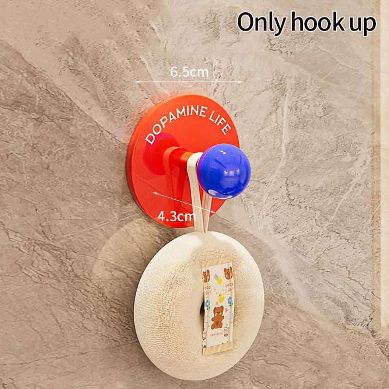 Adhesive Wall Hook Dopamine Adhesive Hooks Durable Simple Stable Wall Hook Bathroom Storage Accessories Room Door Coat Hooks