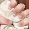 Handmade Press-On Nails – Crushed Diamond Butterfly Glitter Tips Collection