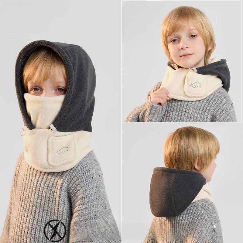 Childrens Plush Winter Hat With Neck Protector For Cold Weather Girls And Boys