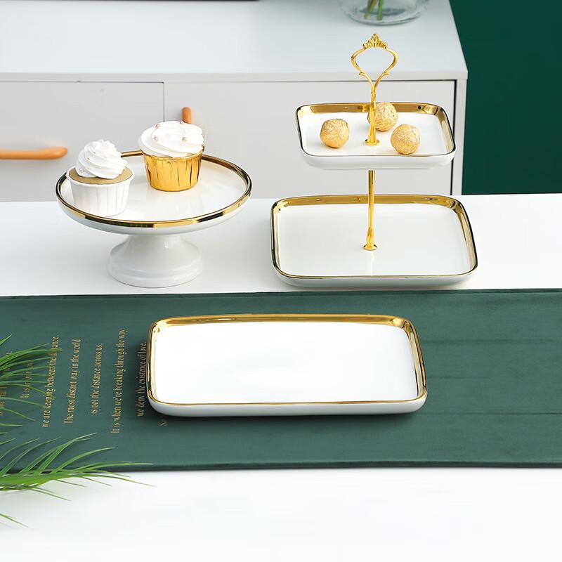 Элегантный керамический набор подставок для десертов