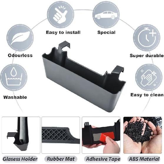 Center Console Hanging Storage Box Tray for 2010-2024 Toyota 4Runner Armrest Storage Hanging Organizer Phone Holder Accessories