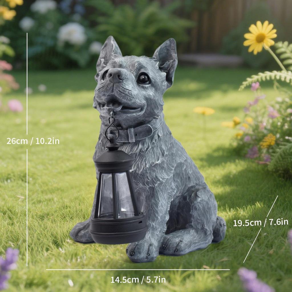 Solar Elf Garden Light: Outdoor Resin Ornament for Villas